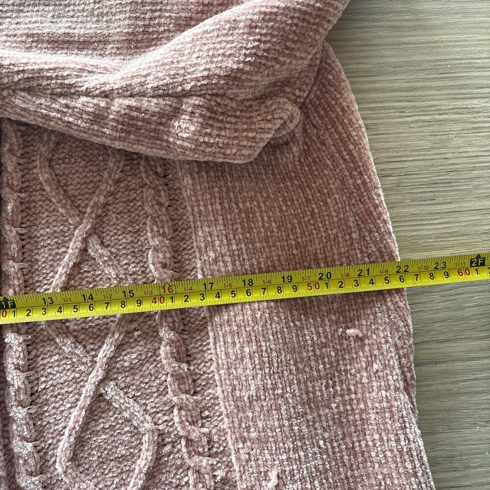 Karen Scott Womens Size 1X Open-Front Knit Cardigan Soft Pink - Picture 6 of 7
